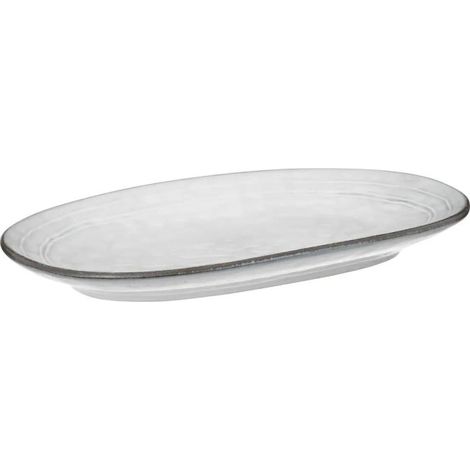 Plat de Présentation Déco "Flower" 37cm Bleu (1/2)