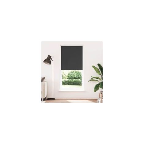 Verdunkelungsrollo, 84,4 x 230 cm, Stoffbreite 80 cm, schwarz - Crezuo (1/4)