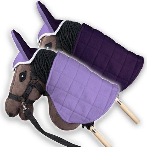 Tappeto reversibile Skippi e cappello antimosche, erica, prugna