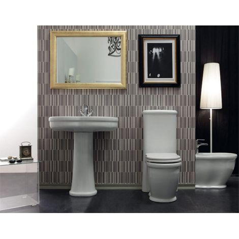 Lavabo Time appoggio/sospeso/o su colonna 95x51 in ceramica (1/2)