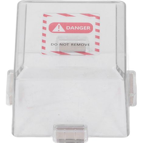 Cache magnétique de protection pour bouton d'arrêt d'urgence, isolant en PC, ignifuge, pour interrupteur à bouton-poussoir électrique (1/5)