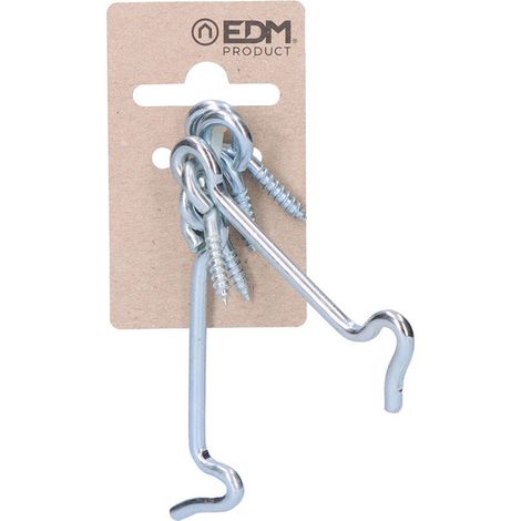 2 fermagli a doppia vite da 75 mm in zinco in pendente in cartone EDM (1/2)