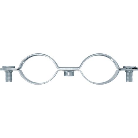 Fischer 25x Collier d'écartement à visser métal double AMD 24-27 - 545776 (1/3)
