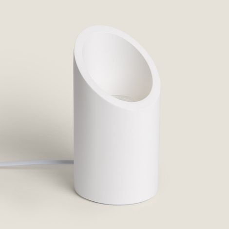 Lámpara de Mesa Yeso Rise Uplighter Blanco