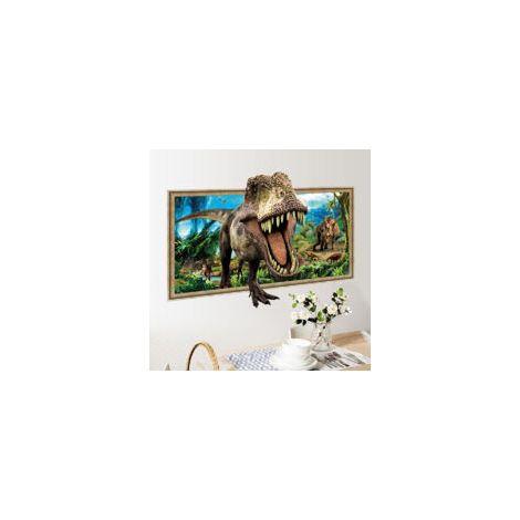 Adesivi murali decorativi 3D di dinosauri rotti Am-Crezuo