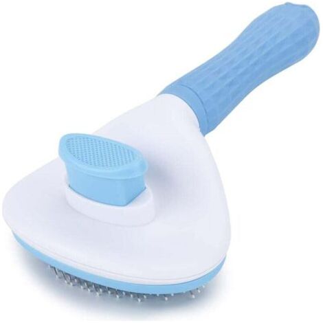 BUNTHAUS PA Brosse autonettoyante adaptée aux chiens, chats et lapins utilisable avec des poils longs ou courts et facile à démonter. (1/4)