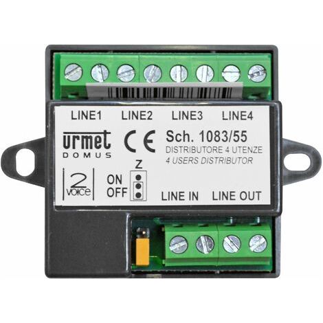 Urmet 1083/55 Divisor de vídeo 4 salidas 2VOICE (1/2)