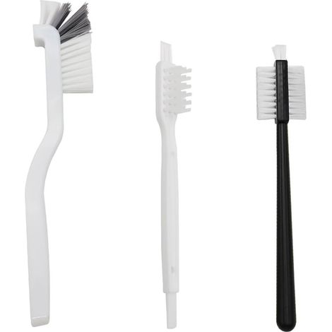 Paquete de 3 cepillos multiusos para limpiar botellas, cepillo para botellas, cepillo para lavavajillas, cepillo para botellas, cepillo para tazas de café, mango largo y curvo para cepillo de botellas (1/5)