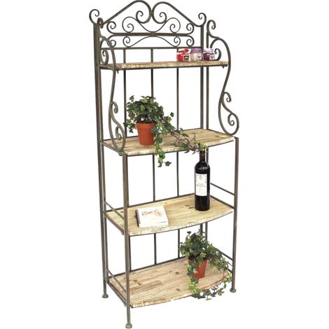DanDiBo Regal Standregal 12060 aus Metall und Holz 150 cm Bücherregal Badregal Küchenregal (1/5)