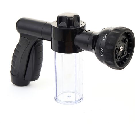 Jardin douche à main jardin buse de mousse de tuyau, 8 modes pulvérisateur de jardin pour lavage de lave (1/5)