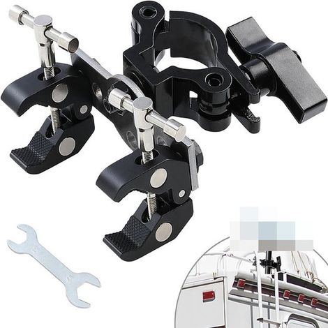 Adatto per staffe Starlink - Morsetti portatili per esterni, ideali per scale di camper, ringhiere, ecc. - Angolo universale regolabile - Accessorio mini Starlink