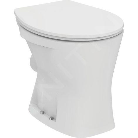WC suspendu à sortie extérieure Eurovit, fixation au sol, dimensions 360x465x395mm, blanc (1/3)