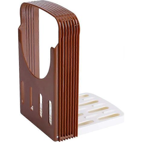Trancheuse réglable pour pain maison, conception pliable, 4 réglages d'épaisseur, pour toasts, bagels et sandwichs.-AquaForge (1/5)