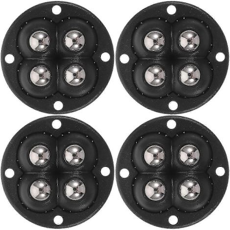 Lot de 4 roulettes autocollantes pour boîte de rangement (1/3)