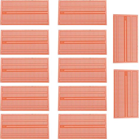 Lot de 12 Plaques Expérimentales Robustes pour Circuits Imprimés, Accessoires pour Projets Électroniques et Expériences de Soudure (1/5)