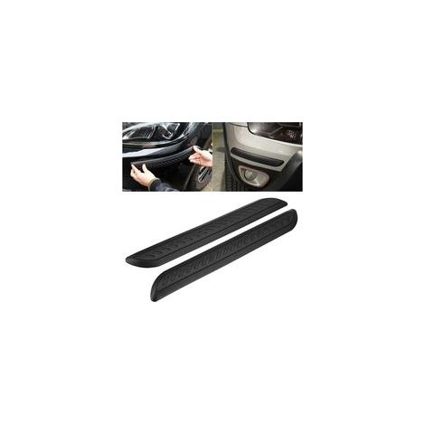 2Pcs Bandes Protection Pare-Chocs de Voiture, PVC Anti-Rayures Auto-Adhésive Bande, Autocollants Anti-Frottement pour Carrosserie, Autocollant de Protection de Bord Universelle pour Voitures (1/5)