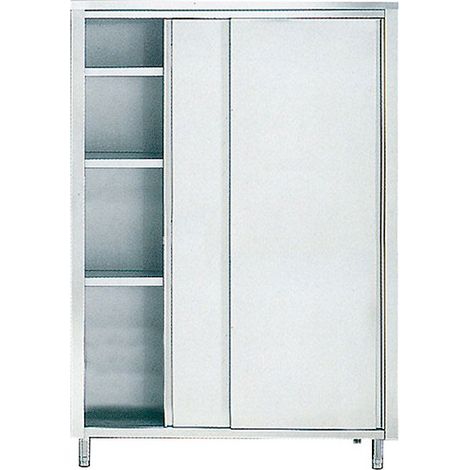 Armoire de rangement avec portes coulissantes et 3 étagères, 1800x600 mm - VIRTUS