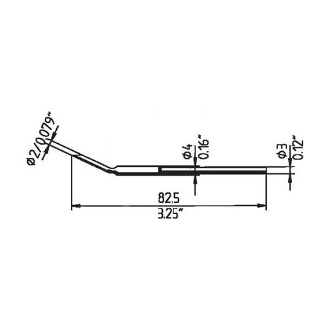 Ersa MD/SB Punta de soldador para desoldar 2 mm - 2 unidades
