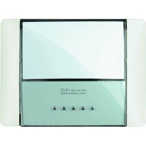Pulsante Targa 10A 250Vac Retroilluminato Bianco Idrobox (Bticino Cod. 26108N)