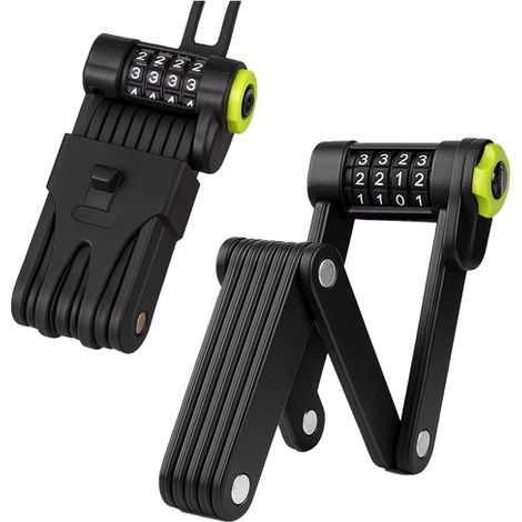 Antivol de vélo pliable en acier avec serrure à code (1/5)