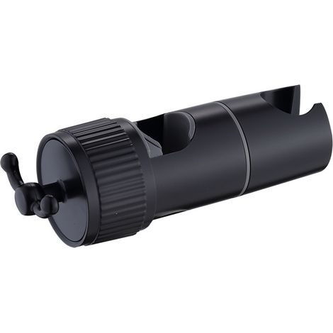 Stangenlose Duschhalterung, Mittelsäulen-Hubschiebehülse, Düsenhalter, für Rohrdurchmesser 16-28 mm, schwarz (1/5)