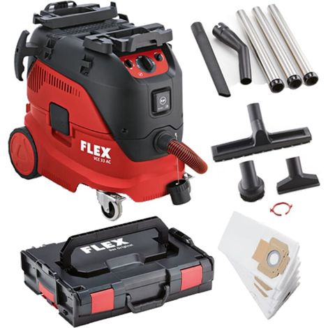 Flex Sicherheitssauger VCE 33 M AC + Vliesfiltersäcke mit automatischer Filterabreinigung, 30 l, Klasse M (1/5)