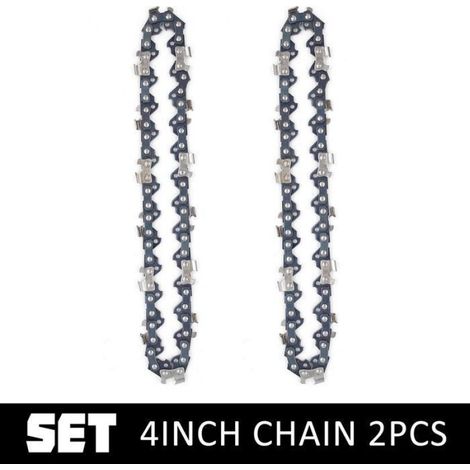 2 Pcs 4 Pouces Tronçonneuse ÉLectrique Sans Fil Chaîne De Scie Pour La Coupe Du Bois Branches D'arbres ÉLagage(4 pouces) (1/4)