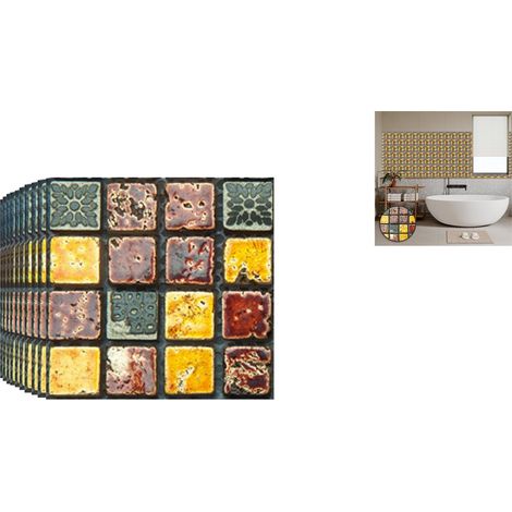 Lot de 30 autocollants pour carrelage haute qualité faciles à poser et à retirer pour cuisine et salle de bain (1/5)