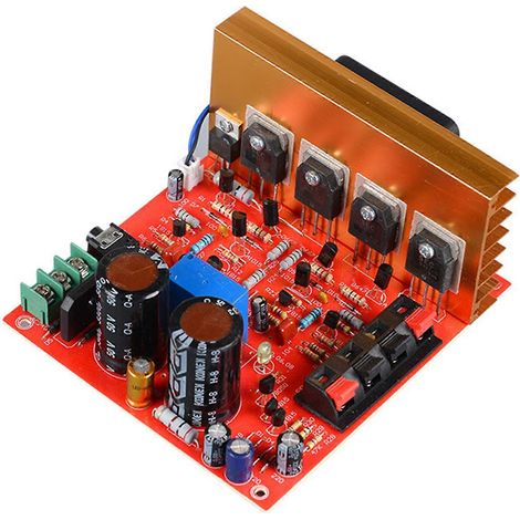 DX-188 Stereo-Endstufe, Audioplatine, 180 W + 180 W, Dual-Netzteil, AC 18–26 V, mit Lüfter (1/5)