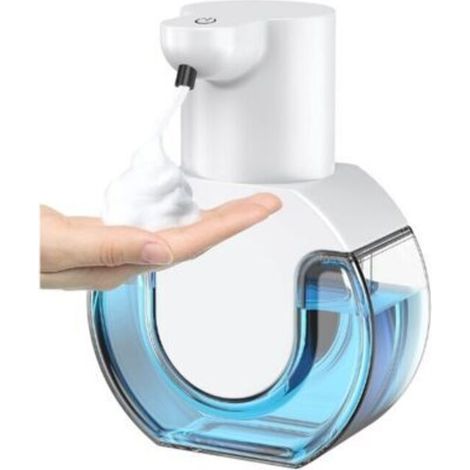 Automatischer Seifenspender, 4 einstellbare Stufen, 430 ml, USB-aufladbarer Wandseifenspender, elektrischer Schaumseifenspender für Bad, Küche, Büro, Schule (1/5)