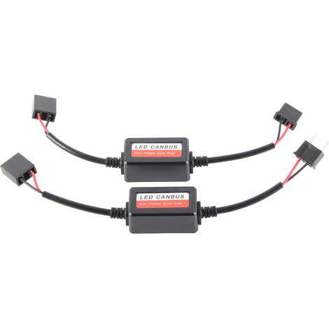 Décodeur LED H7 - Élimine les Interférences et Erreurs pour Phares (Lot de 2) (1/5)