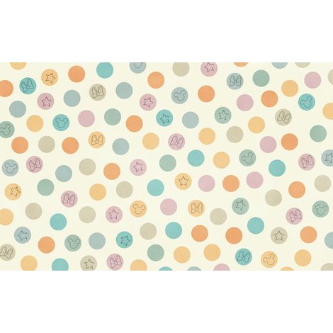 Papier peint panoramique enfant Disney Confettis Pastel (1/4)