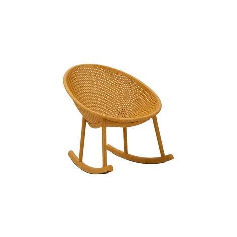 Chaise roching moutarde ibiza cm 66x88x80 (hauteur d'assise cm 38) (1/5)