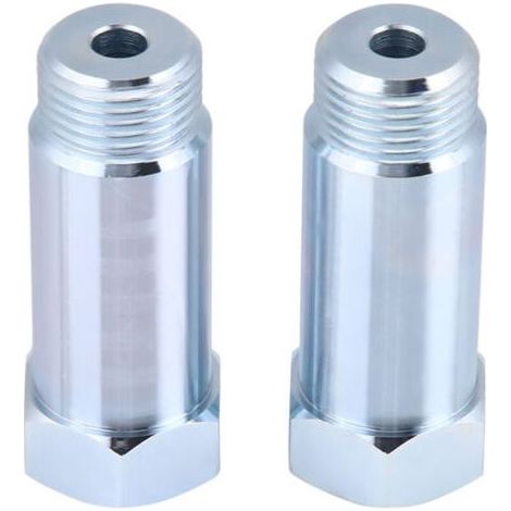 Adaptateur d'extension pour sonde lambda, argenté M18x1,5 droit, en acier inoxydable haute résistance, universel, pour voiture