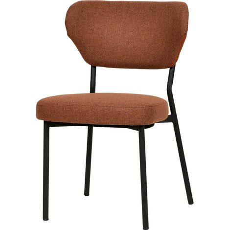 Chaise Empilable en Tissu Duko - Lot de 2 - Veba
