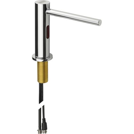 KWC Elektronischer Seifenspender opto-elektr., Messing, poliert, verchr.
