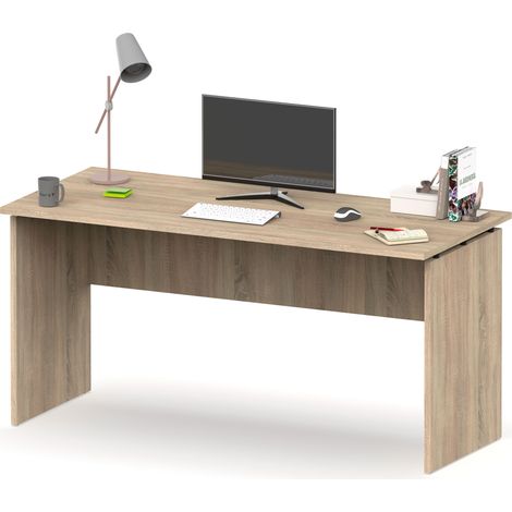 Briebe Zenith Escritorio, Mesa de Ordenador Oficina, Estudio 76 x 155 x 68 cm, Despacho, Habitación, Desk  Madera