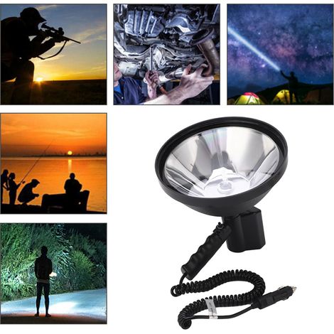 Lampe HID Xenon Portative 9in pour Camping, Chasse, Pêche - Projecteur 12-24V 55W (1/5)