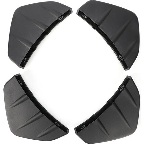 4x Spoiler Pare-chocs Arrière Style Requin Noir Universel Pièces Auto (1/4)