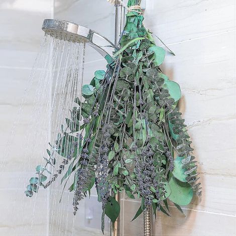 Frischer Eukalyptus-Lavendel-Duftmix für die Dusche, natürliche Eukalyptusblätter, aromatischer Lavendel (1/2)