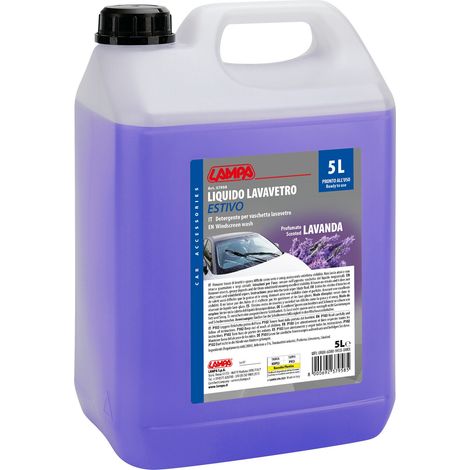 Liquido lavavetro estivo profumato, pronto all'uso - Lavanda - 5000 ml