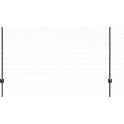 Maison Exclusive - Geschweißter Drahtzaun 25 x 1 m (B x H) PVC-be