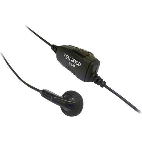 [NEUWERTIG] B-Ware Kenwood Khs 33 In Ohr Headset Ohrhörer Funkgerät Ptt Pkt 23 Schwarz