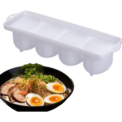 1 - Boîte À Marinade - Récipient De Trempage - 4 Grilles Pour Œufs - Couvercle Étanche - Conservation Réfrigérateur - Noir - 20x15x8cm (1/5)