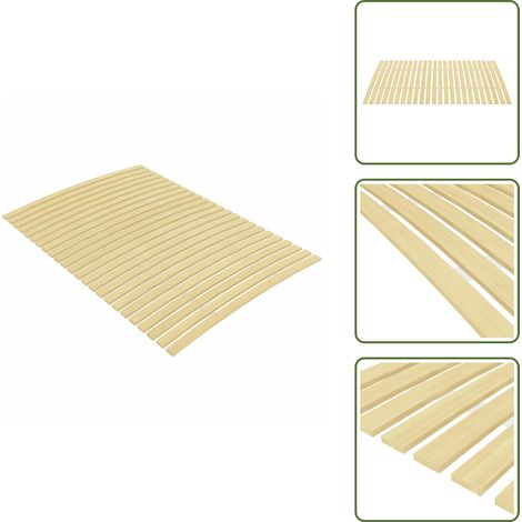 Sommier à lattes avec 24 lattes 120x200 cm - Sommier À Lattes - Lit Plateforme - Lit Double - Cadre De Lit - Sommier Pliable (1/5)