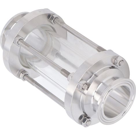 Hublot de Visée Inox 304 Alimentaire Observation Omnidirectionnelle Sanitaire avec Extrémité à Collier 38mm/1.5in DN40 (1/5)