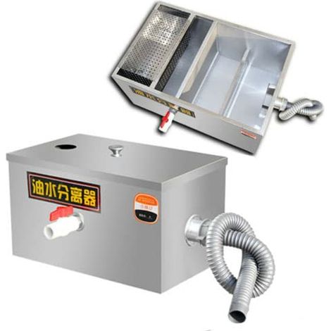 Séparateur de graisse en acier inoxydable 35 x 25 x 23 cm - Séparateur de graisse pour cuisine - Séparateur de graisse commercial