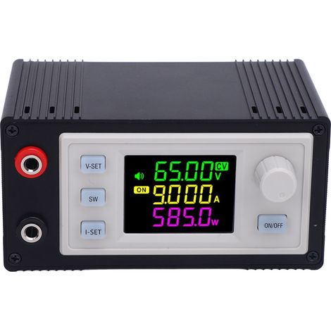 Regolatore di tensione regolabile, ingresso DC 12-72V DC 0-65V 0-9A, uscita 585W, display LCD a colori, modulo a corrente costante. (1/5)