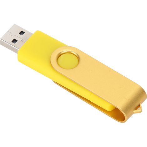 Clé USB OTG, disque U, stylo mémoire micro USB, stockage de données, jaune CW10040128 Go (1/5)