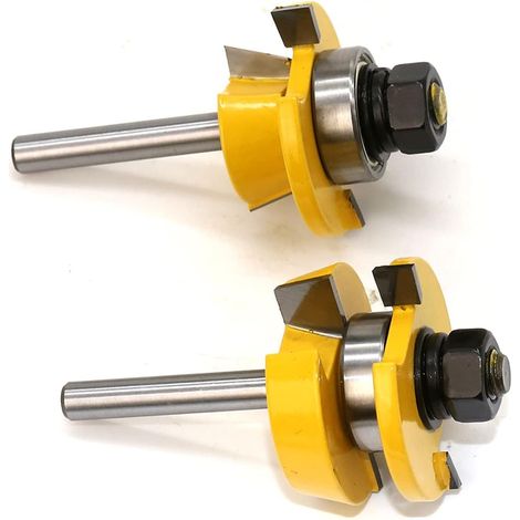 Coupeur de fraisage de surface 2 PC 1/4"COUTEAU DE POITIÈRE DE POIGNAGE TOUVERTURE DU for TOILEUR DE TRAVAIL DE BOISSON (1/5)